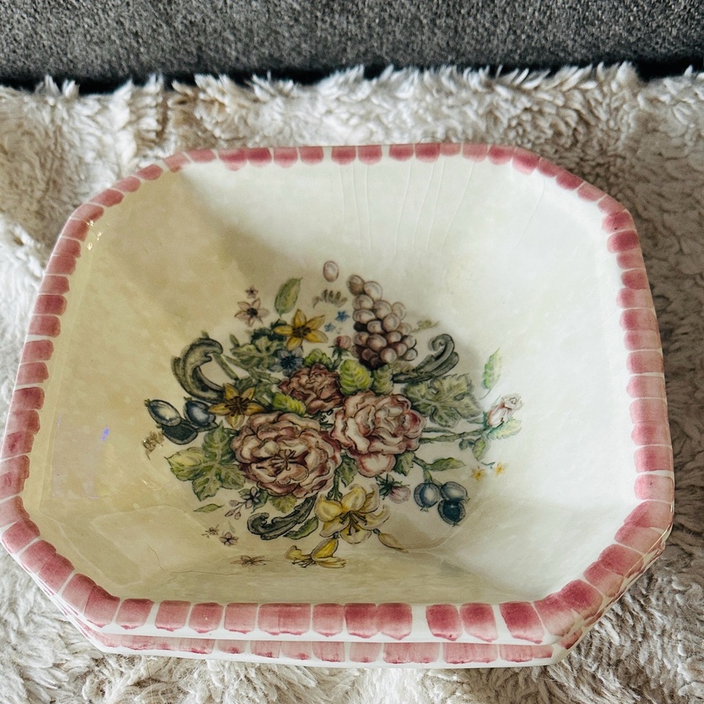 2 Vintage Italian Ceramic Serving Bowl